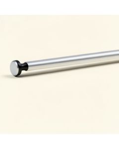 Wayfair Basics® Adjustable 28 '' To 60 '' 0.625 '' Single Curtain Rod (synthetic illustration; no displayed measurements)