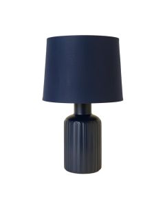 Harbor Arc Table Lamp With A Plain Fabric Shade