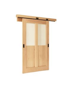 Quadro Glass Sliding Closet Doors With Installation Hardware Kit