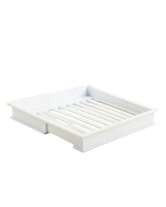 Dune Falls Empty Under-Desk Cable Tray - White