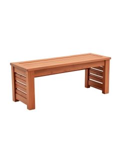 Linden Crest Narrow Outdoor Storage Bench - Terracotta