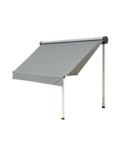 117 '' W X 3.9 '' D Motorized Slope Retraction Side Awning In Gray