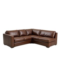 Hugo 114 '' Wide Genuine Leather Sectional