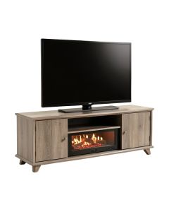 Lorraine Tv Stand For Tvs Up To 55 '' With Electric Fireplace Included (synthetic illustration; no displayed measurements)