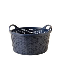 Hazel Bend Empty Storage Basket - Navy (synthetic illustration; no displayed measurements)