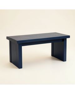 Elm Edge Indoor Bench - Navy (synthetic illustration; no displayed measurements)