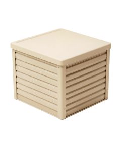 Linden Arc Closed Outdoor Storage Box - Beige