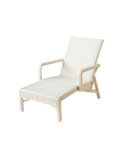 Ridge Bend Outdoor Lounge Chair - White (synthetic illustration; no displayed measurements)