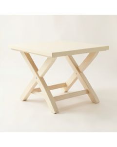 Olive Arc Patio Table - Cream (synthetic illustration; no displayed measurements)