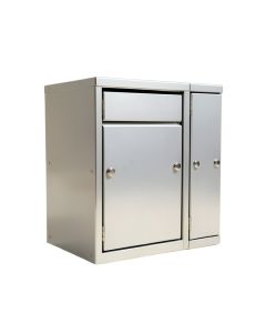 High Security 3 Door Front Load 4C Horizontal Mail Center