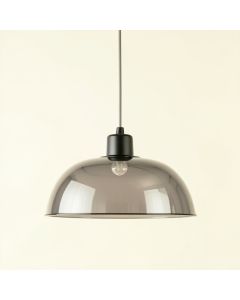 Field Bend Pendant Light Suspended From One Plain Cable - Gray (synthetic illustration; no displayed measurements)