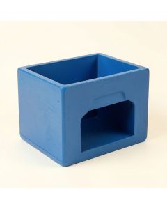 Aspen Bluff Empty Furniture-Style Litter Enclosure - Blue (synthetic illustration; no displayed measurements)