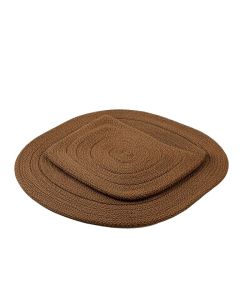 Fontenay 3 Piece Braided Brown Rug Set (synthetic illustration; no displayed measurements)