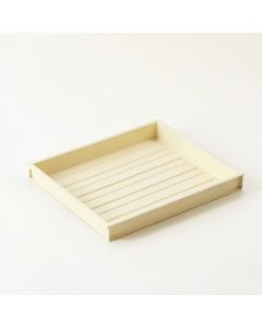 Shore Bend Empty Under-Desk Cable Tray - Cream (synthetic illustration; no displayed measurements)