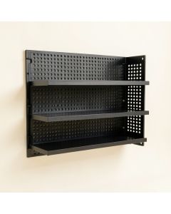Cliff Crest Empty Wall-Mounted Tool Organizer Panel - Black (synthetic illustration; no displayed measurements)