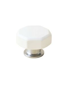 Maple Arc Cabinet Knob Without Packaging - White (synthetic illustration; no displayed measurements)