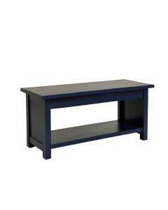 Shore Dell Indoor Bench - Navy (synthetic illustration; no displayed measurements)