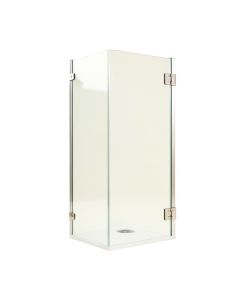 Kinkade Xl 22.25 '' W X 80 '' H Hinged Frameless Shower Door