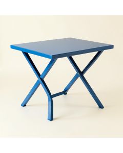 Ridge Crossing Patio Table - Blue (synthetic illustration; no displayed measurements)