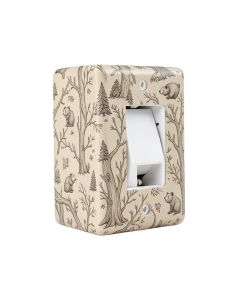 Woodland Forest Bear By Branch Twigs 1-Gang Toggle Light Switch Wall Plate