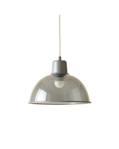 Olive Dale Pendant Light Suspended From One Plain Cable - Gray
