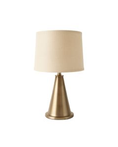Juniper Brook Table Lamp With A Plain Fabric Shade - Beige