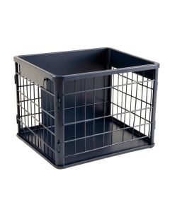 Willow Arc Empty Furniture-Style Pet Crate - Navy