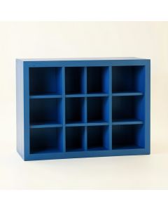 Juniper Bridge Empty Mug-Storage Cabinet Insert - Blue (synthetic illustration; no displayed measurements)