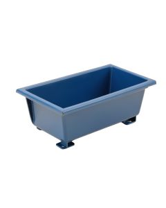 Heath Bend Empty Railing Planter With Integral Brackets - Blue