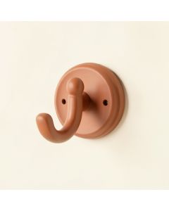 Birch Bend Wall-Mounted Robe Hook - Terracotta (synthetic illustration; no displayed measurements)