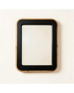Harbor Bluff Framed Wall Mirror - Black (synthetic illustration; no displayed measurements)