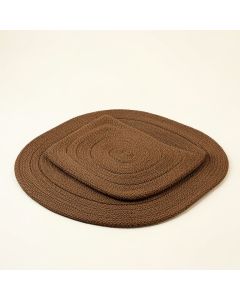 Fontenay 3 Piece Braided Brown Rug Set (synthetic illustration; no displayed measurements)