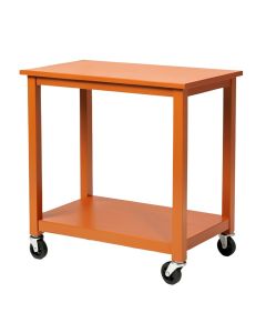 Cedar Dale Empty Rolling Workshop Cart - Terracotta