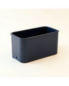 Hill Dale Empty Railing Planter With Integral Brackets - Navy (synthetic illustration; no displayed measurements)