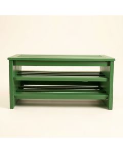 Sage Edge Shoe Storage Bench - Green (synthetic illustration; no displayed measurements)