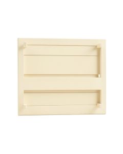 Cedar Dell Empty Wall-Mounted Tool Organizer Panel - Cream (synthetic illustration; no displayed measurements)