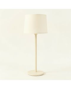 Aspen Crest Floor Lamp With A Plain Fabric Shade - Ivory (synthetic illustration; no displayed measurements)