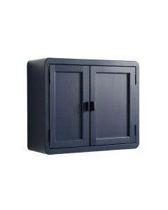 Alder Crest Wall-Mounted Entry Cabinet - Navy (synthetic illustration; no displayed measurements)