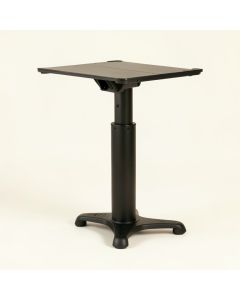 High Rise Dual Monitor Standing Desk Workstation , 28W X 23D X 15.5H , Black (synthetic illustration; no displayed measurements)