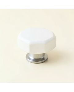 Maple Arc Cabinet Knob Without Packaging - White (synthetic illustration; no displayed measurements)