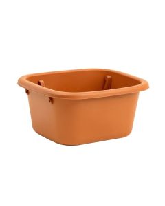 Meadow Canyon Empty Railing Planter With Integral Brackets - Terracotta (synthetic illustration; no displayed measurements)
