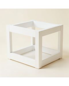 Aspen Dell Empty Furniture-Style Pet Crate - White (synthetic illustration; no displayed measurements)