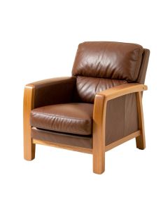 Carleen 31 '' Wide Top Grain Leather Lounge Chair (synthetic illustration; no displayed measurements)