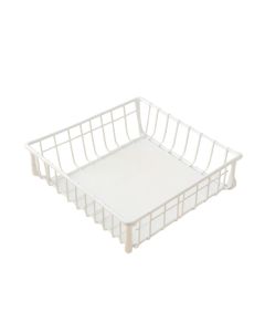 Vale Field Empty Under-Desk Cable Tray - White (synthetic illustration; no displayed measurements)