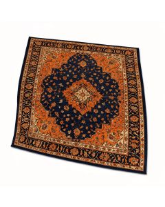 Hillsby Oriental Orange/Dark Blue Area Rug (synthetic illustration; no displayed measurements)