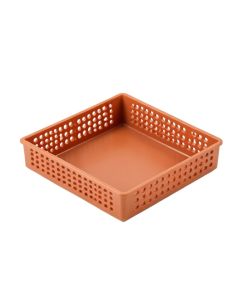 Vale Crossing Empty Under-Desk Cable Tray - Terracotta (synthetic illustration; no displayed measurements)