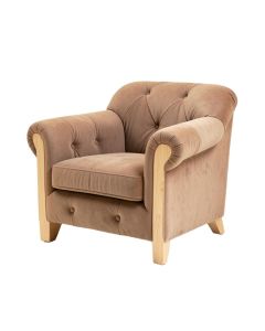 Huntingdon 29 '' Wide Tufted Polyester Chesterfield Chair (synthetic illustration; no displayed measurements)
