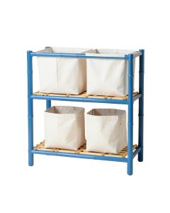 Cedar Canyon Laundry Sorting Station With Plain Removable Bags - Blue (synthetic illustration; no displayed measurements)