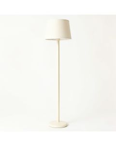 Glen Brook Floor Lamp With A Plain Fabric Shade - Ivory (synthetic illustration; no displayed measurements)