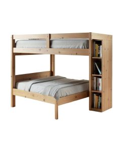 Mclin Twin Over Full Bed With Bookcase (synthetic illustration; no displayed measurements)
